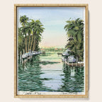 Siesta Key View to Big Pass Serving Tray Gallery Image 1