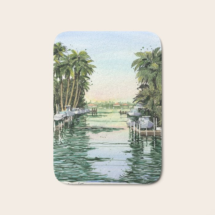 Siesta Key View to Big Pass Bath Mat Gallery Image 1