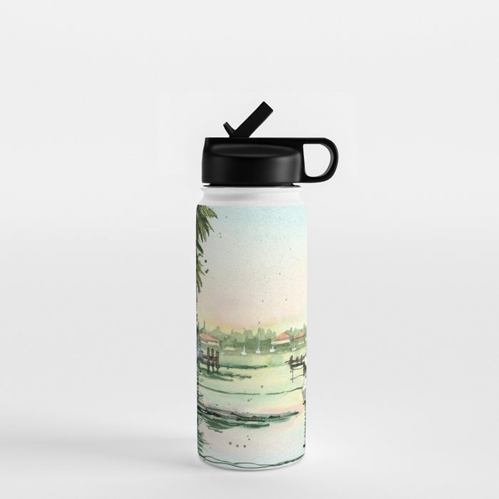 Siesta Key View to Big Pass Water Bottle Gallery Image 1