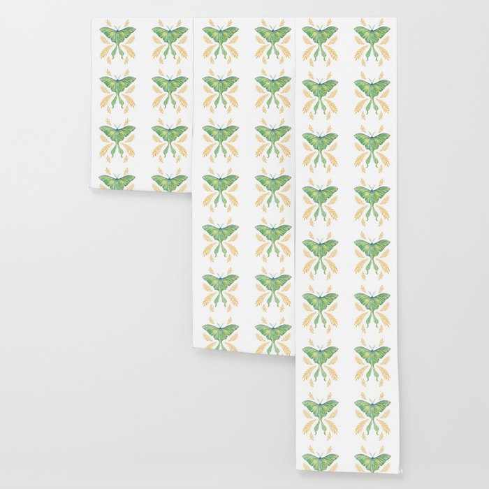 Watercolor Luna Moth Wallpaper Gallery Image 3