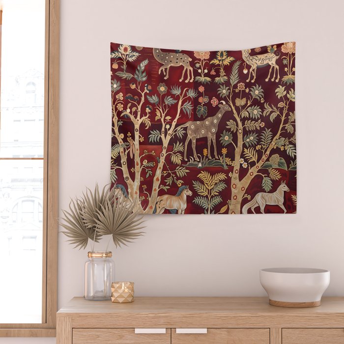 Bohemain Bygone Beasts Wall Tapestry Gallery Image 2
