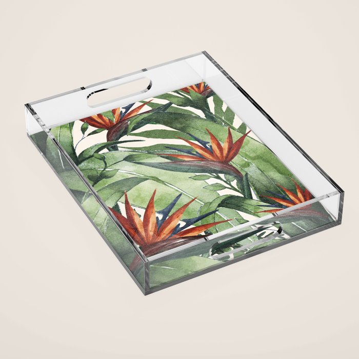Tropical Flora I Acrylic Tray Gallery Image 1