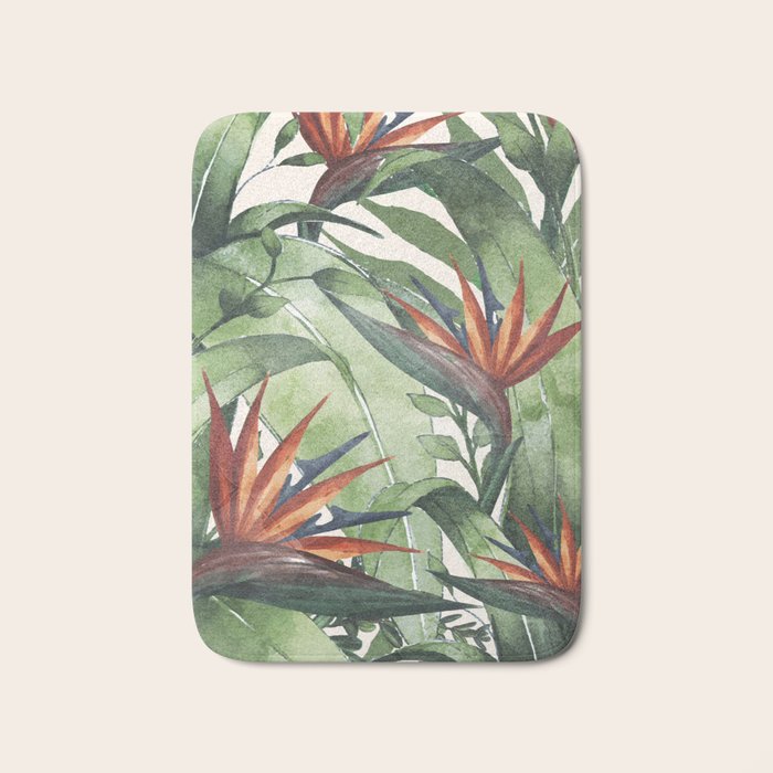 Tropical Flora I Bath Mat Gallery Image 1