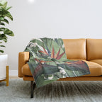 Tropical Flora I Throw Blanket Gallery Image 1