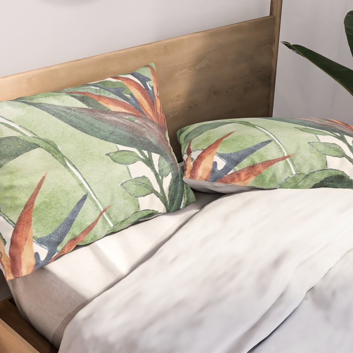 Tropical Flora I Pillow Sham Gallery Image 2
