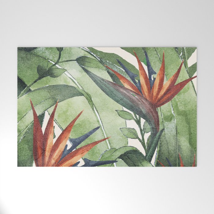 Tropical Flora I Welcome Mat Gallery Image 1