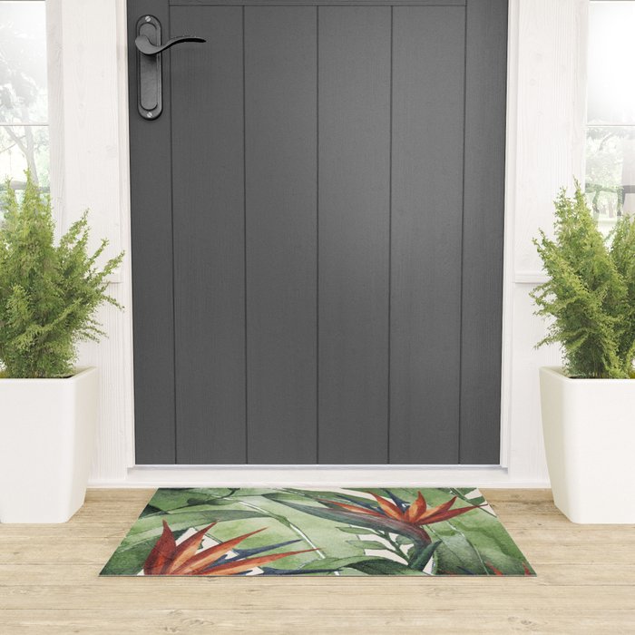 Tropical Flora I Welcome Mat Gallery Image 3