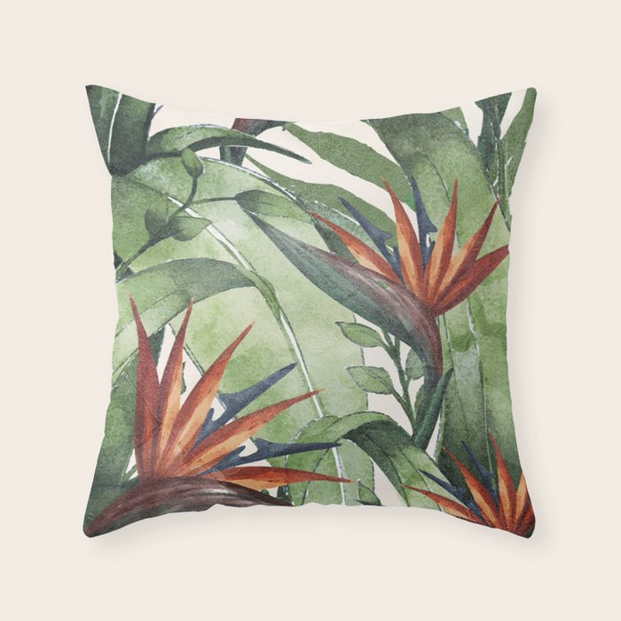 Tropical Flora I Throw Pillow Gallery Image 6