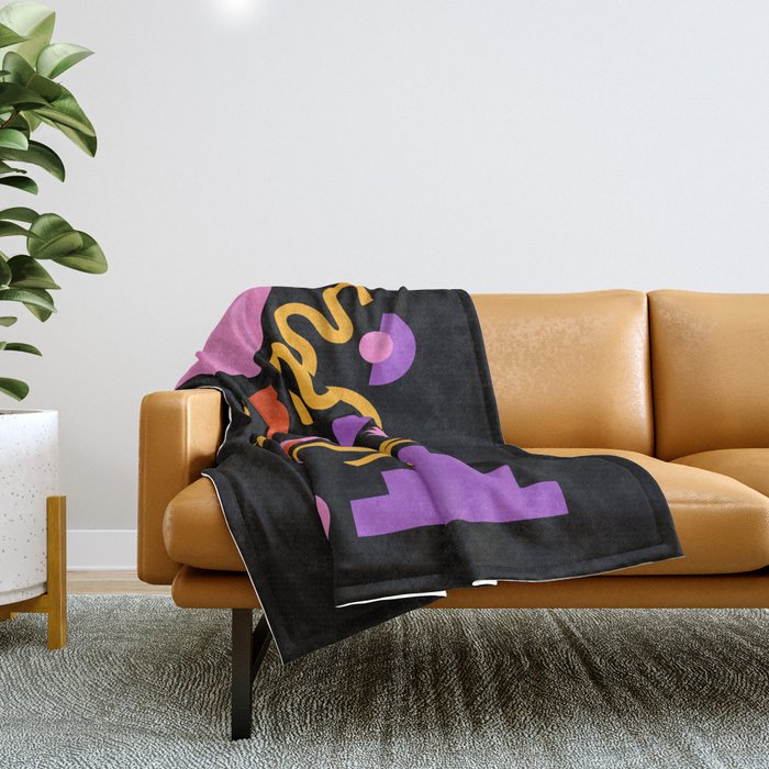 Purple ramen Throw Blanket Gallery Image 1