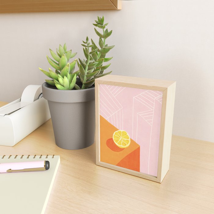 Lemon city Mini Art Print Gallery Image 2