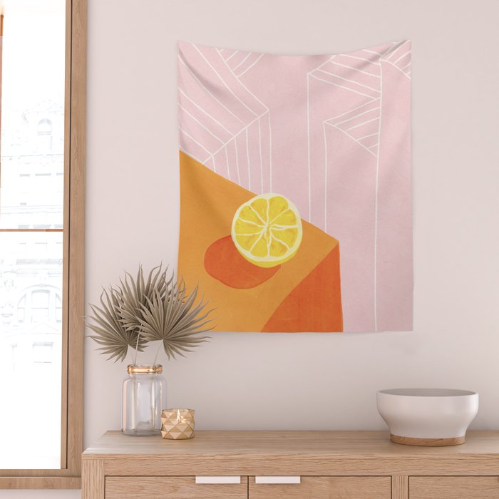 Lemon city Wall Tapestry Gallery Image 2