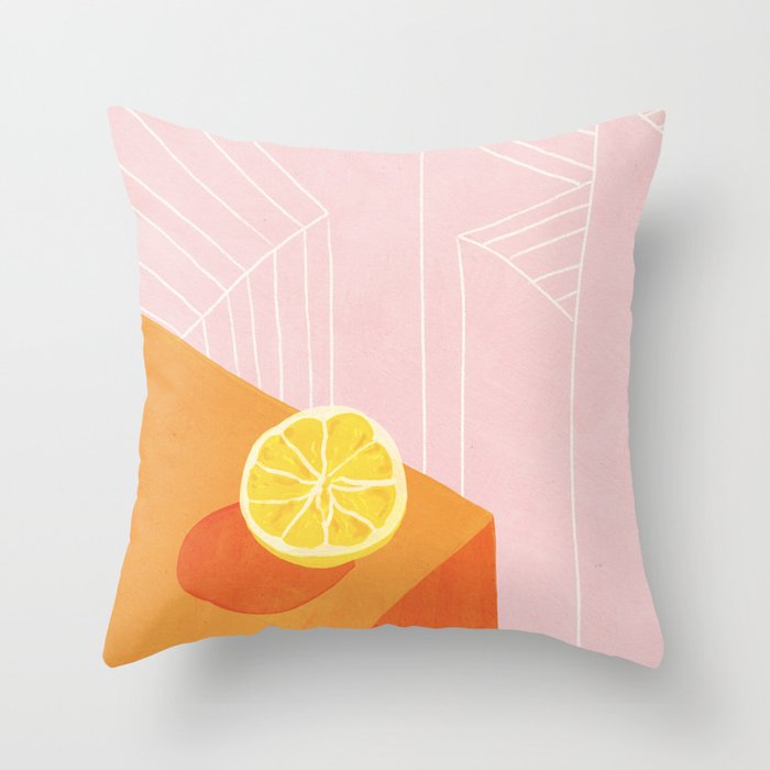 Lemon city Throw Pillow Gallery Image 6