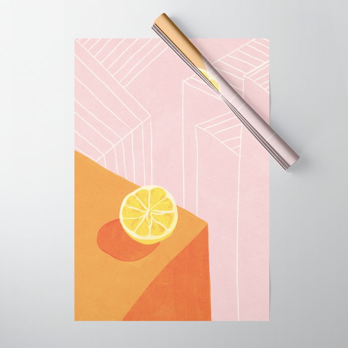 Lemon city Wrapping Paper Gallery Image 1