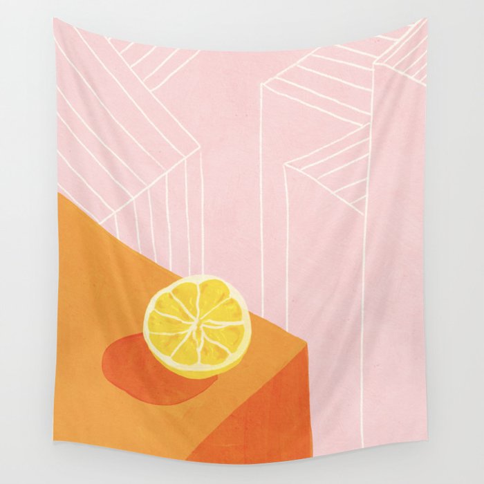 Lemon city Wall Tapestry Gallery Image 1
