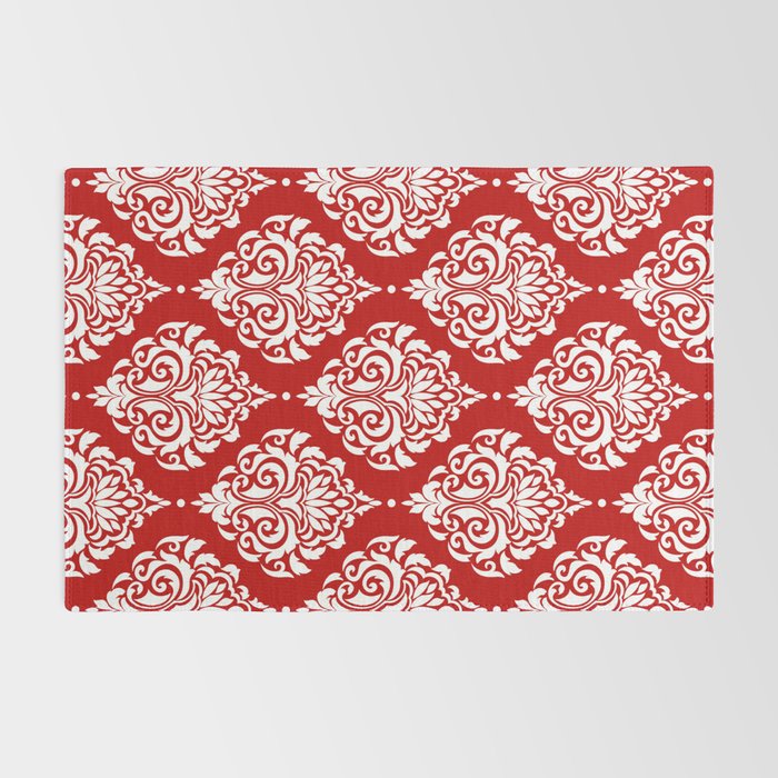 Red Damask Rug Gallery Image 2