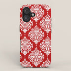Red Damask iPhone Case Gallery Image 1