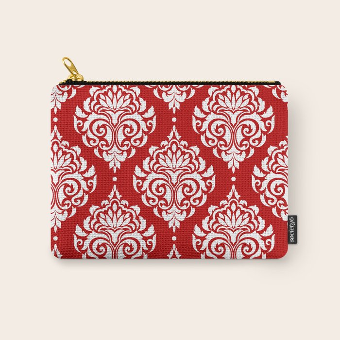 Red Damask Carry All Pouch Gallery Image 1