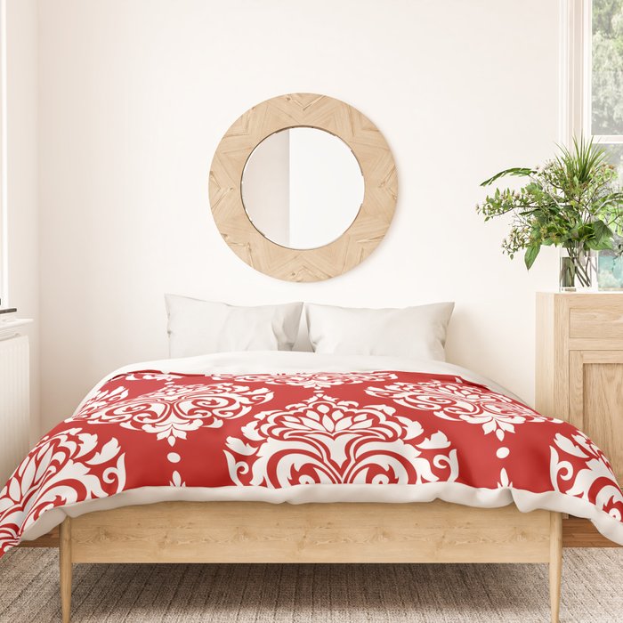 Red Damask Duvet Cover Gallery Image 3