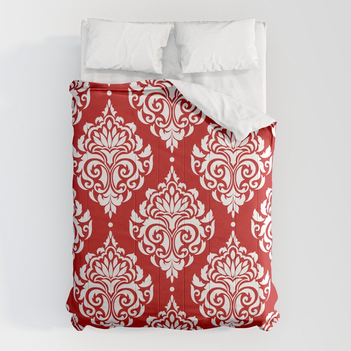 Red Damask Comforter Gallery Image 1