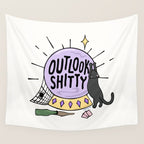 OUTLOOK SHITTY Wall Tapestry Gallery Image 4