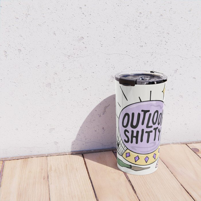 OUTLOOK SHITTY Travel Mug Gallery Image 4