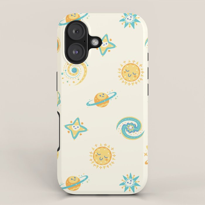 Pastel space pattern iPhone Case Gallery Image 1