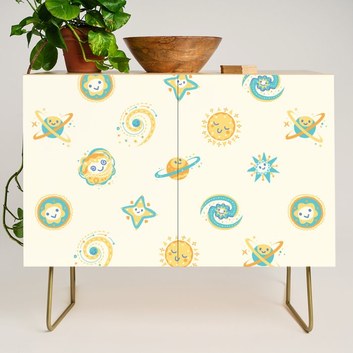 Pastel space pattern Credenza Gallery Image 1