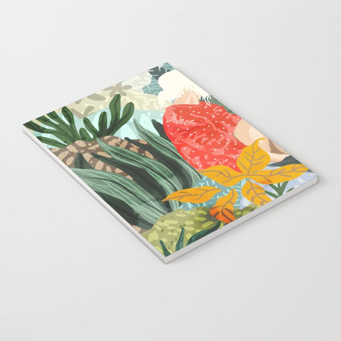 The Distracted Reader | Mindfulness Solo Travel | Bohemian Jungle Botanical Mood | Nature Book Lady Notebook Gallery Image 3