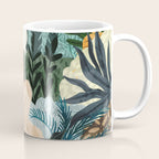 The Distracted Reader | Mindfulness Solo Travel | Bohemian Jungle Botanical Mood | Nature Book Lady Coffee Mug Gallery Image 1