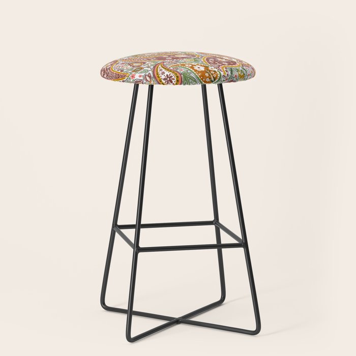 Rustic Paisley Delight Stool Gallery Image 1
