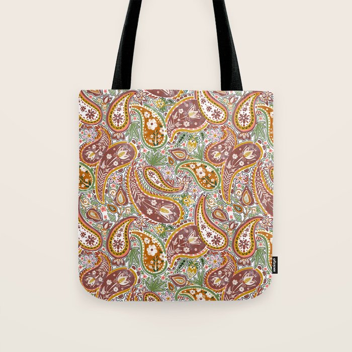 Rustic Paisley Delight Tote Bag Gallery Image 1
