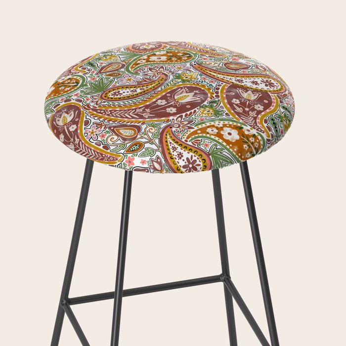Rustic Paisley Delight Stool Gallery Image 2