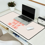 The Most Wonderful Time Of The Year Warm Pink Desk Mat Gallery Image 2