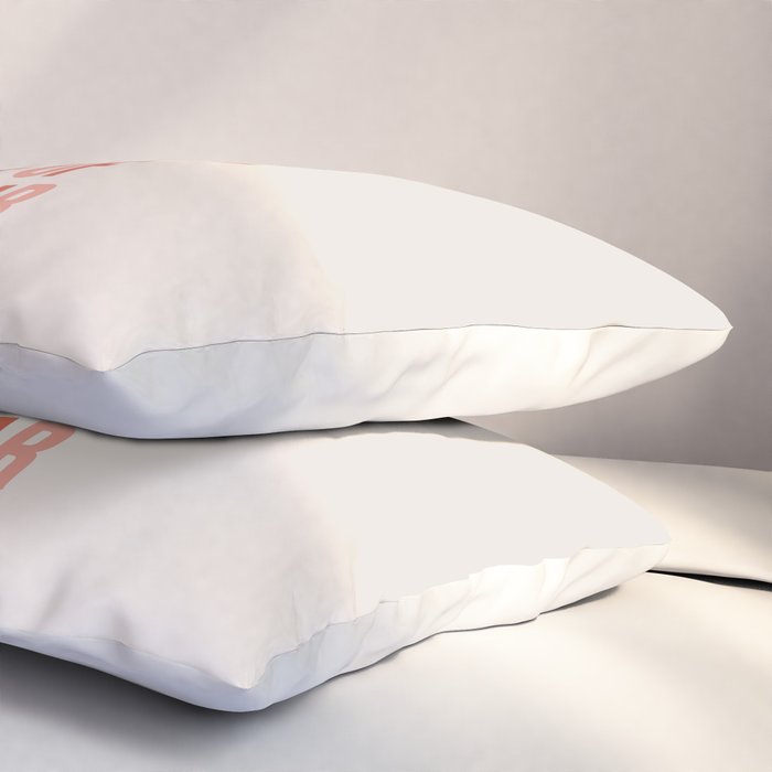 The Most Wonderful Time Of The Year Warm Pink Pillow Sham Gallery Image 3