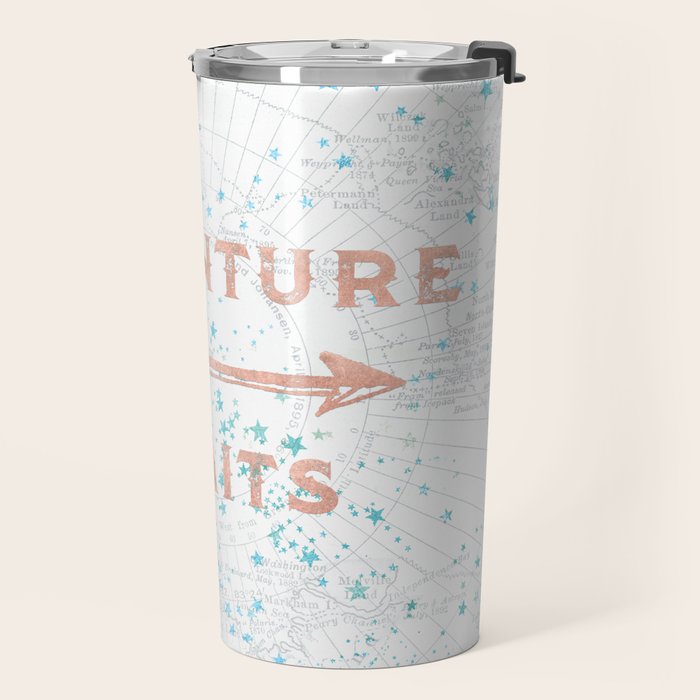 Adventure Awaits Rose Gold Travel Mug Gallery Image 2
