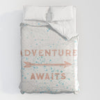 Adventure Awaits Rose Gold Duvet Cover Gallery Image 6