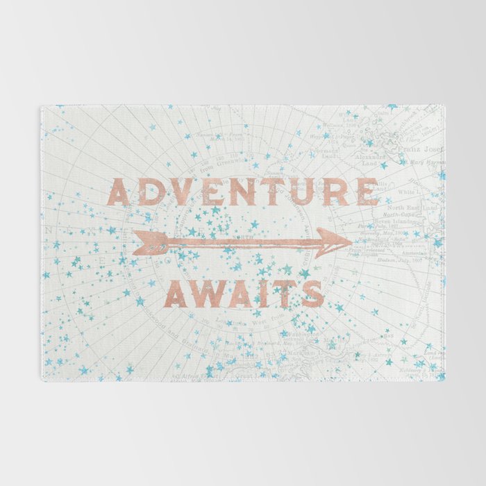 Adventure Awaits Rose Gold Rug Gallery Image 2
