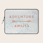 Adventure Awaits Rose Gold Laptop Sleeve Gallery Image 1