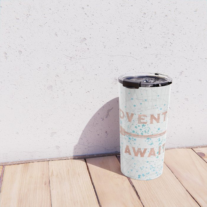 Adventure Awaits Rose Gold Travel Mug Gallery Image 4