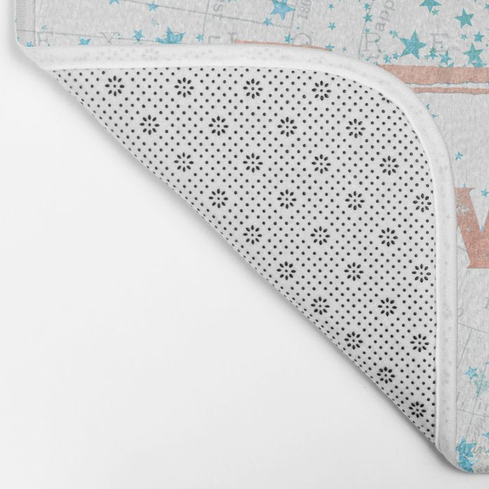 Adventure Awaits Rose Gold Bath Mat Gallery Image 2