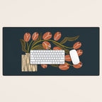 Spilling Red Tulips Desk Mat Gallery Image 1