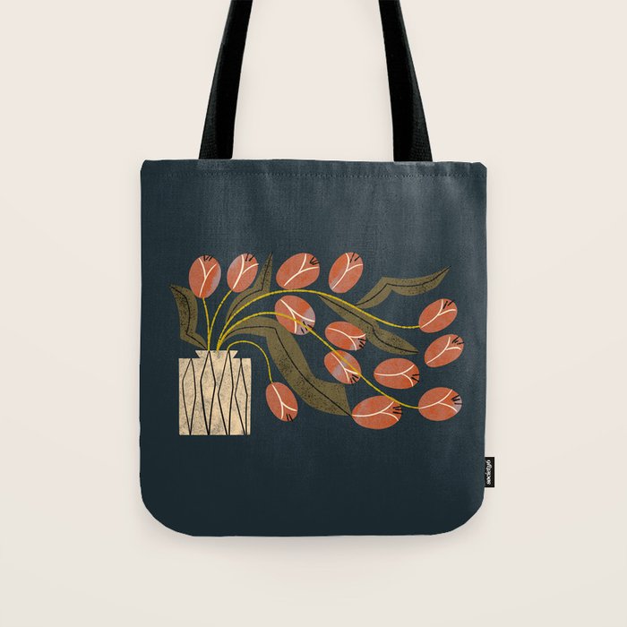 Spilling Red Tulips Tote Bag Gallery Image 1