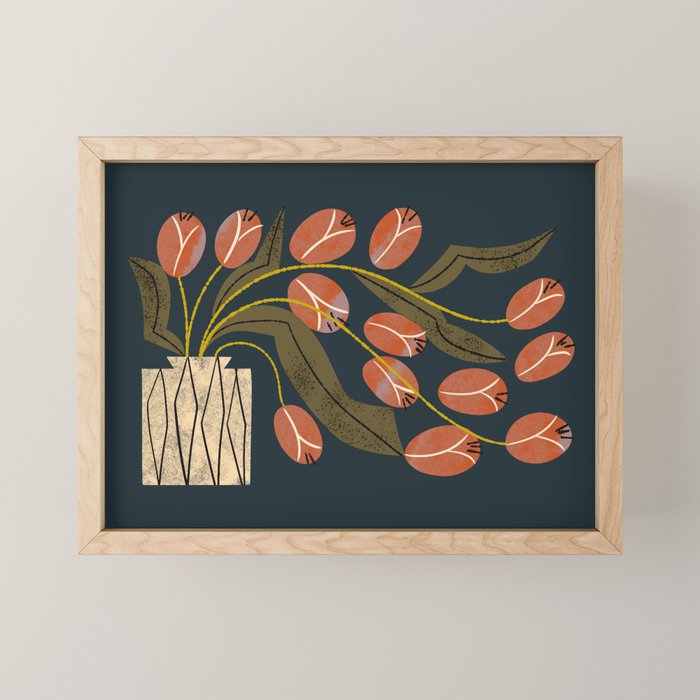 Spilling Red Tulips Mini Art Print Gallery Image 1