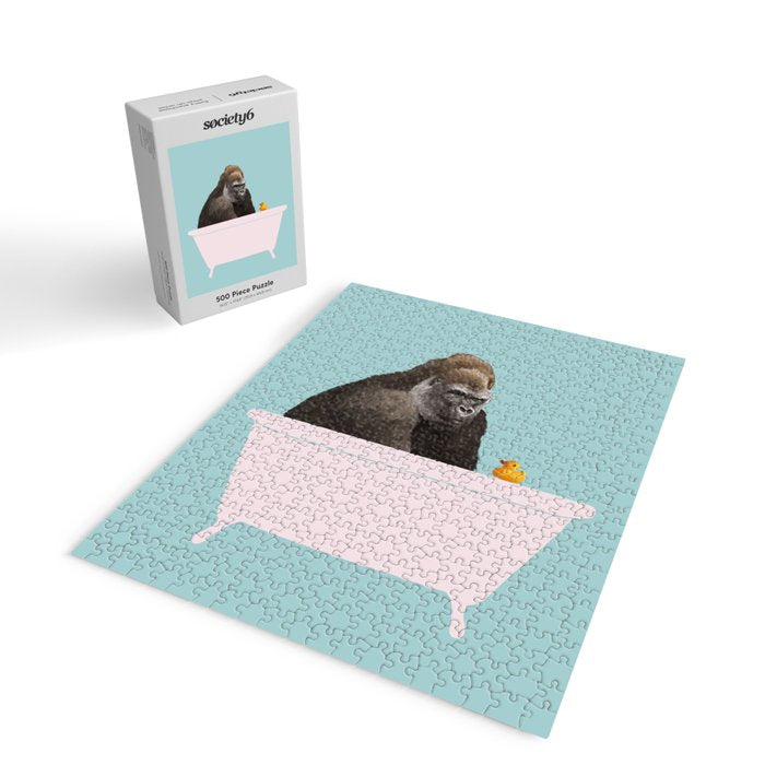 Gorilla in Bathtub Jigsaw Puzzle Gallery Image 2