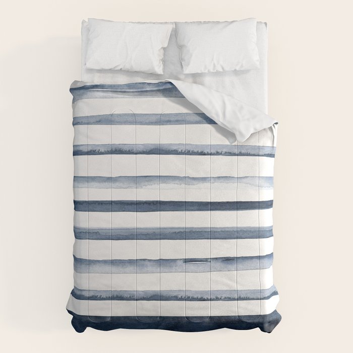 Stripes | Watercolor Pattern Comforter Gallery Image 1
