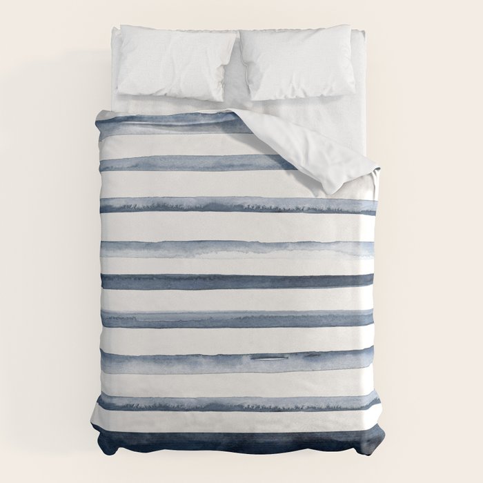 Stripes | Watercolor Pattern Duvet Cover Gallery Image 6