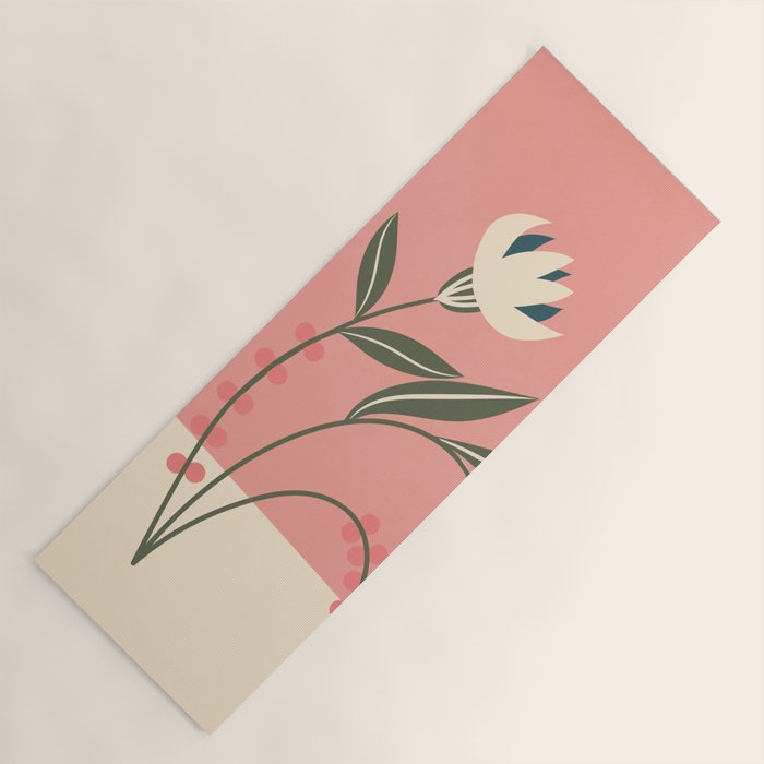 Minimal Abstract Flowers 21 Yoga Mat Gallery Image 1
