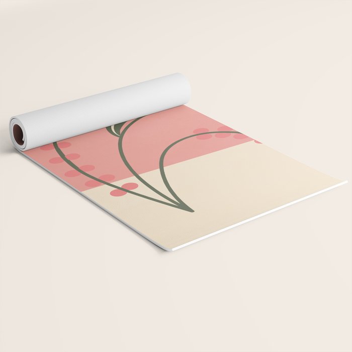 Minimal Abstract Flowers 21 Yoga Mat Gallery Image 2