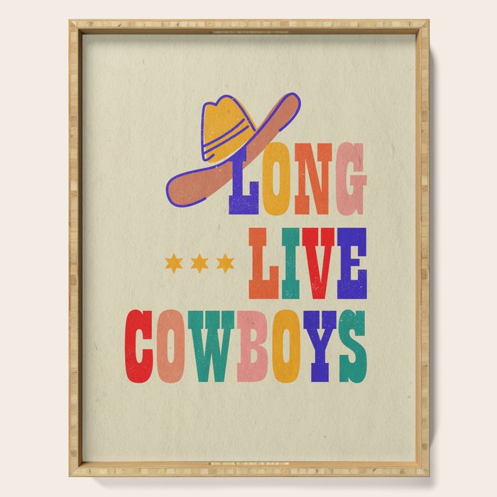 LONG LIVE COWBOYS Serving Tray Gallery Image 1