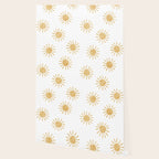 Suns  - golden on white Wallpaper Gallery Image 2